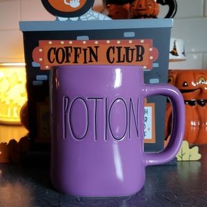 🎃 Rae Dunn purple "Potion" mug Halloween large coffee mug